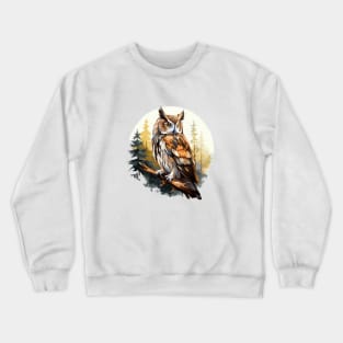 Great Horned Owl Crewneck Sweatshirt